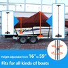 Boat Cover Support Poles 2 Pack with Stable Anti-Slip Rubber