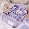 Large Pencil Case High Capacity Holder Box Storage bag Desk