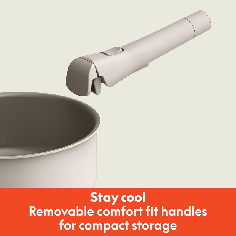 bella 8 Piece Cookware Set, Fits-anywhere™ Kitchenware w EverGood™ Ceramic