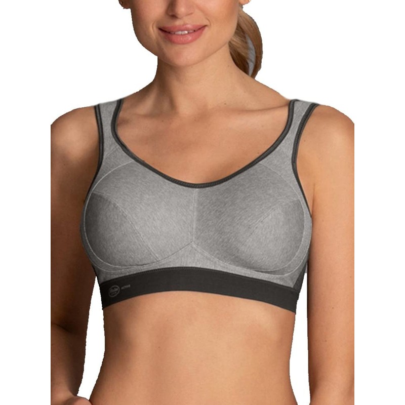Anita Active Extreme Control Reggiseno Sportivo, Grigio (Heather Grey 254),