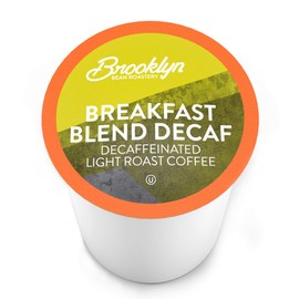 Brooklyn Beans Decaf Coffee Pods, Breakfast Blend, Compatible with 2.0 Keurig Coffee Pods K Cup Brewers, 40 Count
