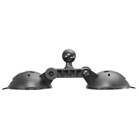 iBolt 25mm / 1 inch Ball to Dual Suction cup mount base/adapter - For all industry standard 1 inch / 25 mm mounts
