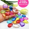 NISENTIA Diamonds Children, Pack of 64 Gemstones for Children, Acrylic,
