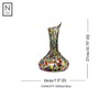 NOVICA Artisan Handmade Handblown Glass Decanter Artisan Recycled Multicolor Mexico