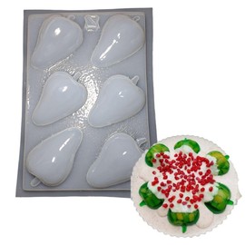 CURIOSIDADES NICKTE Molde Para Gelatina o Yeso en Forma de 6 Chiles Poblanos.