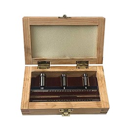 Rebrisbol Keyway Broach Sets 6Pcs HSS Metric Industrial Tools for Lathe, Keyway Size A - 2mm, A - 3mm and Collared Bushings 6A, 8A, 10A