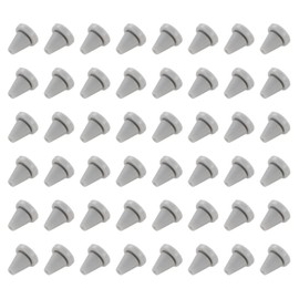 uxcell 100pcs Shower Head Replacement Nozzles, Silicone Nozzle Sprinkler Spout Round Nib Shower Head Repair Parts Fit Hole Diameter 4mm, Dark Grey