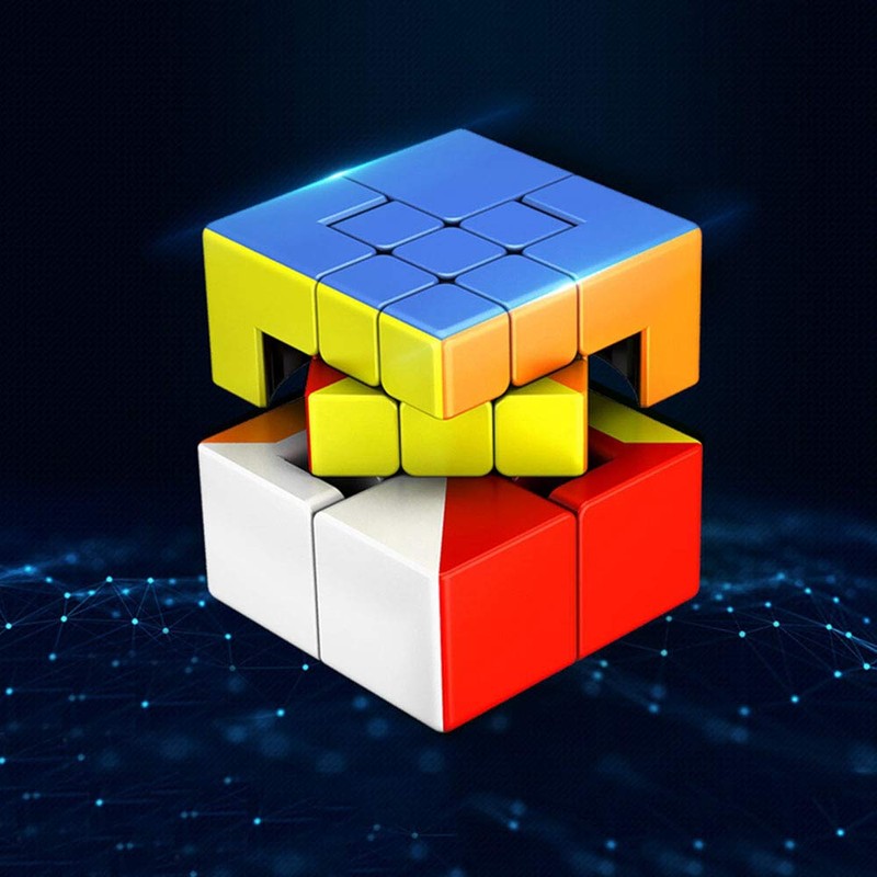 AI-YUN 3x3 Puppet Speed Cube, 3x3 Bandage Magic Cube, Brain