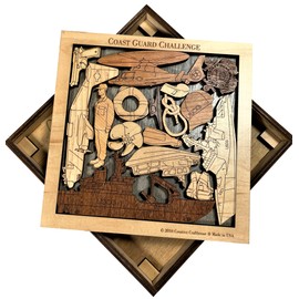 Creative Crafthouse Coast Guard Challenge Puzzle USCG 16pc Wooden Jigsaw Puzzle