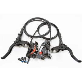 Shimano ALIVIO M4000 Series Lightweight High Performance Hydraulic Disc Brake, BL-MT401 BR-MT410, No Rotor, Front and Rear Set, Black