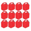 VALUE PACK 12 x Red Polka Dot Paper Lunch Box