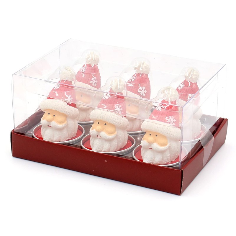 Dekohelden24 Set of 6 Santa Claus Tea Light Dimensions 4