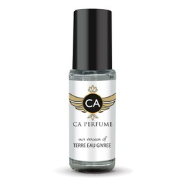 CA Perfume Impression of Terre Eau Givree for Men Perfume Oil Citrus Aromatic Scent Long Lasting Cologne for Men Travel Size Mini Perfume Sample TSA Ready Body Oil Roll-on 0.14 Fl Oz 4ml
