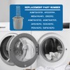 2 Pack AGM73610701 Washer Magnetic Door Plunger and Spring Kit,