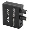 Stereo Mixer Audio Distributor 2 Input 2 Output 3.5mm Jack