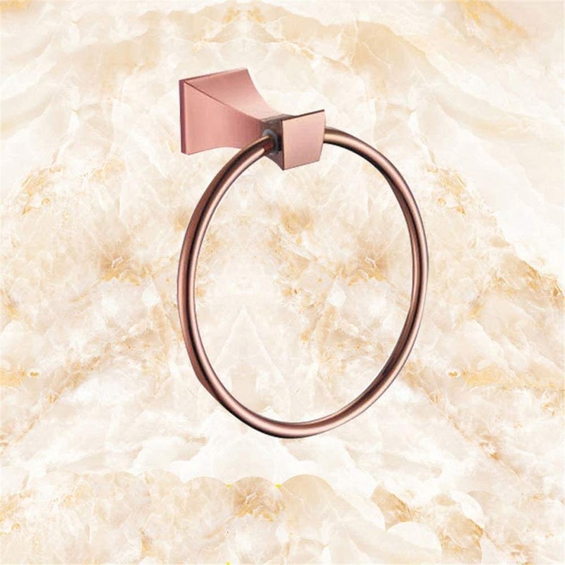 GAKIN Towel Holder Bathroom Rose Gold Zinc Alloy Rack Modern