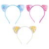 VARKAGE Pack of 3 Cat Ears Headband Children, Cat Headband