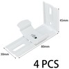 4 Sets L-Shaped Vertical Blind Brackets,Metal Venetian Blind Accessories