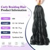 24Inch French Curl Braiding Hair 8 Packs Loose Wavy Spanish