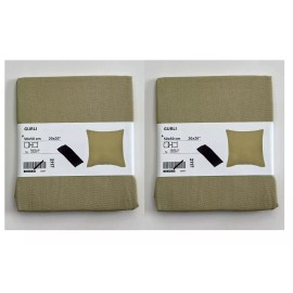 IKEA 2 x Ikea GURLI Pillow cushion cover light beige green 20x20"  NEW