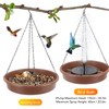 Solar Bird Bath Fountain Pump Hanging Style Deck Mount Metal