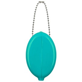 DEEZOMO Oval Squeeze Coin Holders - Coin Purse for Women Colorful with Chain for Men Women Shopping Traveling Popular Color (Green)