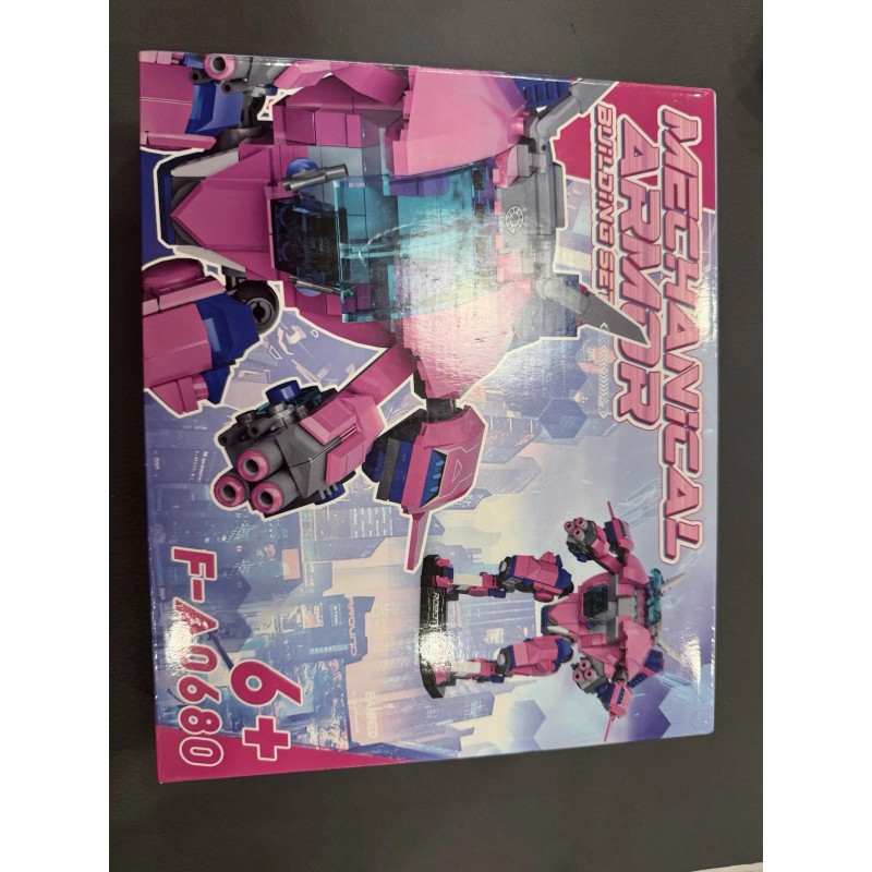 Buildify Building Pink Robot Mechanical Armor Building Set
