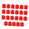 Velas LED Rojas sin Llama, 20 Piezas de Plástico