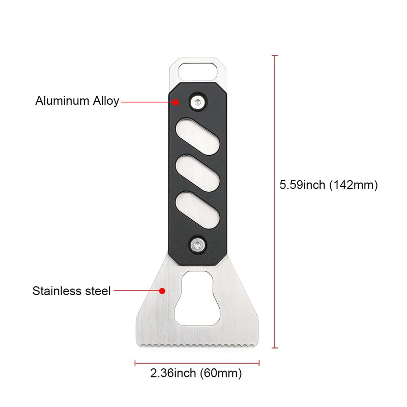 TOOLCOOL Stainless Steel Wood Glue Applicator Glue Spreader Notched Adhesive