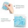Kisangel 4pcs Travel Soap Sheets Bulk Soap Piece Portable Sheets