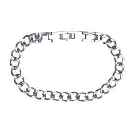 Pure Ge (Germanium) Attached Titanium Lightweight Curb Bracelet (L)