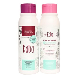 Kaba Shampoo de Cebolla Anticaída y Acondicionador de Ceramidas Promueve el Crecimiento y la Recuperación del Cabello con componentes naturales
