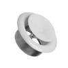 Diameter 160 mm, white plate valve, stainless steel exhaust valve,