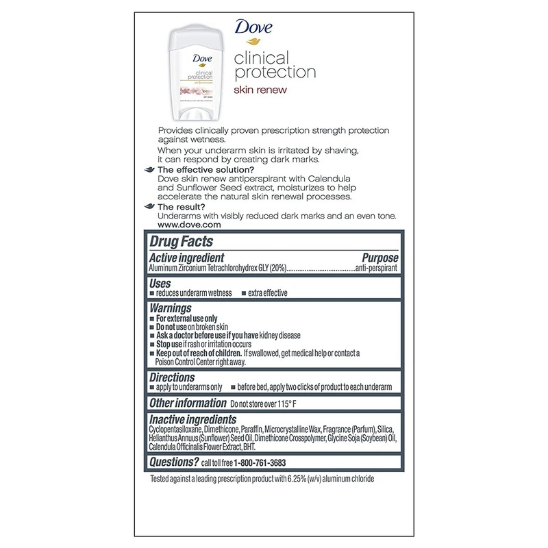 Dove Clinical Protection Antiperspirant & Deodorant, Skin Renew 1.7 oz