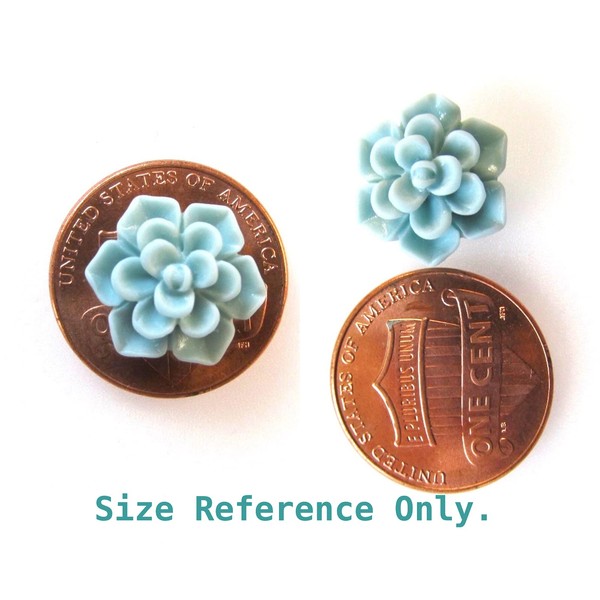 Titanium Succulent Earrings Hypoallergenic Cadmium & Nickel Free Posts -