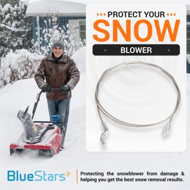 BlueStars 117-9145 Clutch Cable - Fits for Toro 38451 38452 Power Clear Series 621R 621E CCR6053 721R 721E Snow Thrower - Replaces 1179145