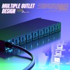 10 Outlet Power Conditioner, 3000W 1U Rack Mount Power Sequencer