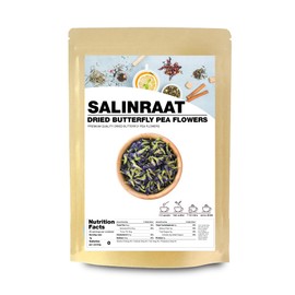 (3.52 oz/100 g) Premium Quality Butterfly Pea Flower Tea, Butterfly Pea Tea Rich in Antioxidants Edible Dried Herbal Flowers for Blue & Purple Drinks and Food Coloring - by SALINRAAT