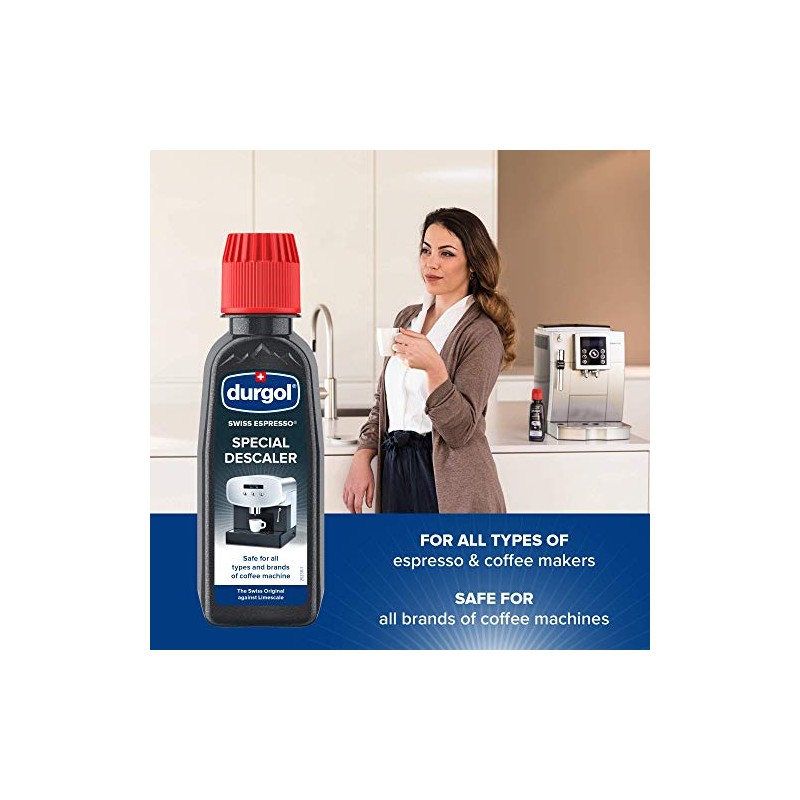 Durgol Swiss Espresso Decalcifier Solution - 4 Bottles