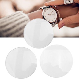 3pcs Single Dome Watch Glass Part, 35/36/40mm Replacement Round Transparent Watch Glass, Crystal Super Clear Lens, Watch Part Tool Kit for Watchmakers and Watch