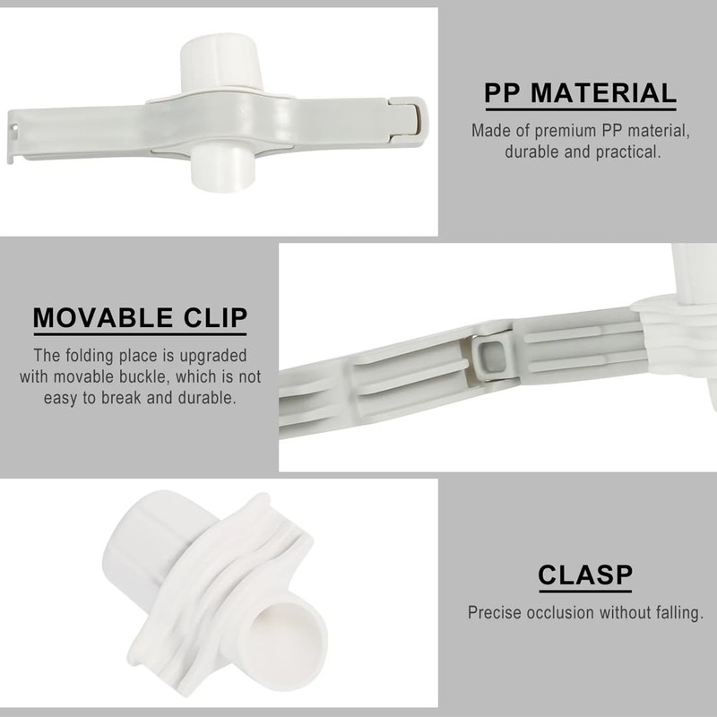 VBKITW Sealing Clips with Spout, Pack of 5 Sealing Clips,