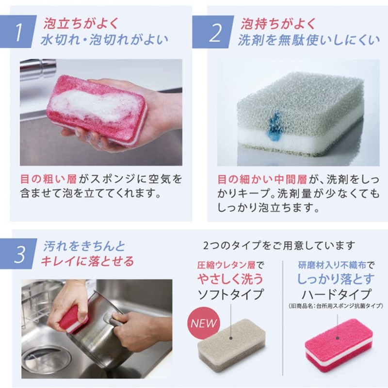 Duskin Sponge, Soft Type, For Kitchen, 12 Pieces, Kitchen Sponge,