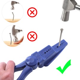 Nail Clippers Hammering Nail Holder ABS Finger Protection Portable Finger Protection Nail Guide Hand Tool for Hammering Safety Plastic Pliers