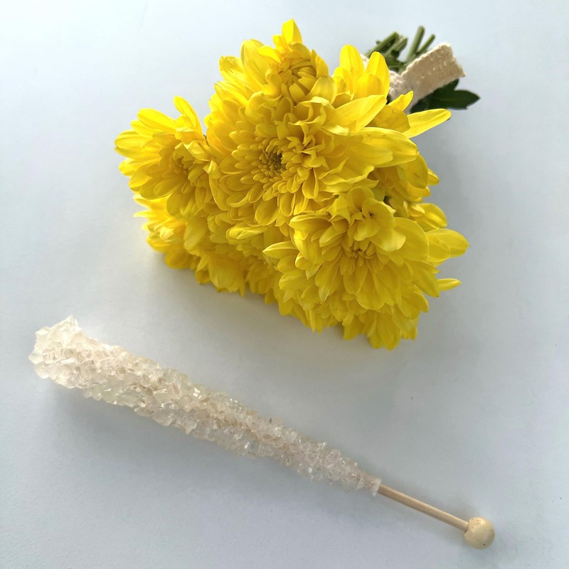 Classic Rock Candy Sticks, Sugar Rock Crystal Lollipops, Individually Wrapped