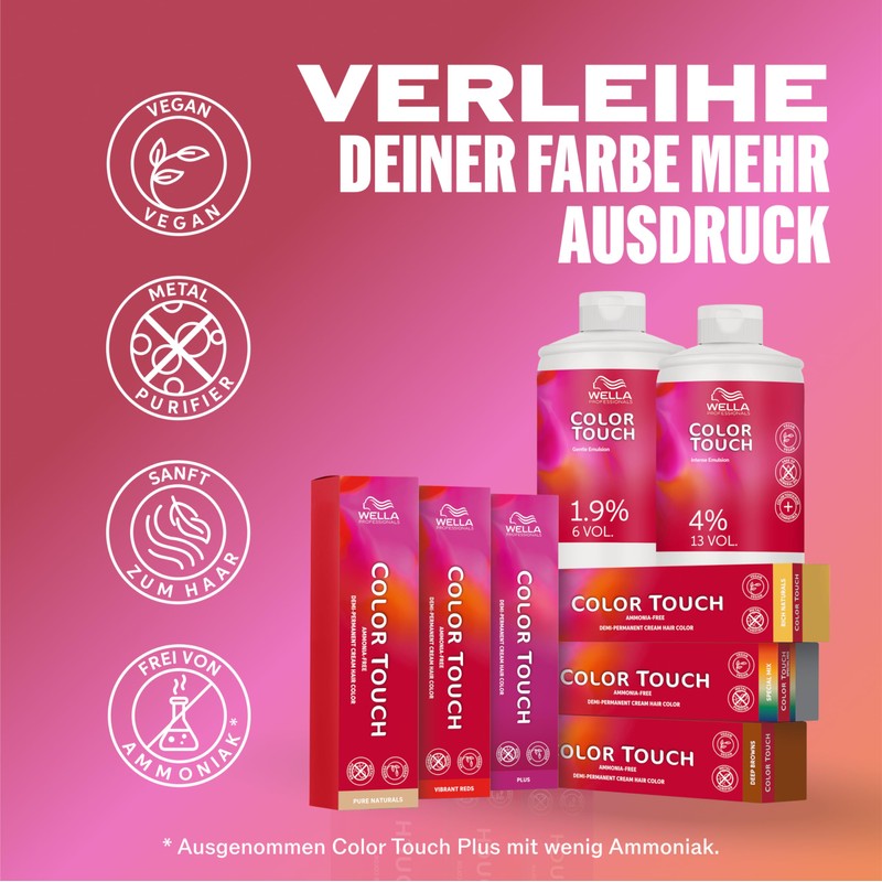 Wella Professionals Color Touch Rich Naturals - Ammonia Free Vegan