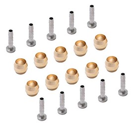 Dymoece Bicycle Brake Olive and Brass Connecting Insert Kit for Shimano BH90 Bike Hydraulic Disc Brake Hose
