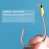 100pcs Circle Hooks Saltwater Fishing Hooks Kit High Carbon Steel