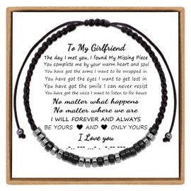 Christmas Gifts for Women Bracelets for Girlfriend from Boyfriend I Love You Inspirational Bracelets for Women Love Morse Code Jewelry Funny Unique Birthday Christmas Valentine's Day Love Gift