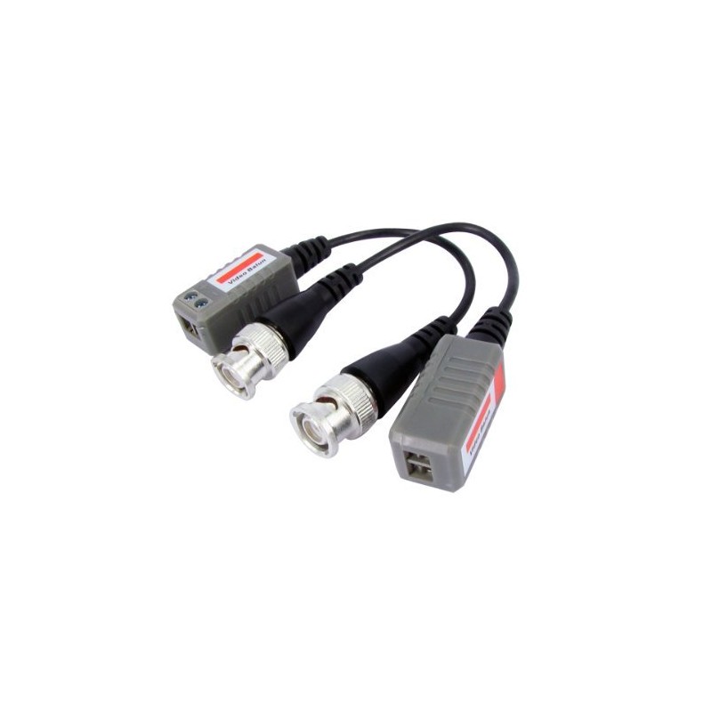 BW PAIR CCTV Camera BNC CAT5 Video Balun Transceiver Cable