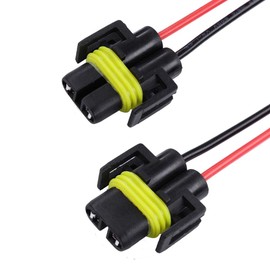HUIQIAODS H11 H8 881 880 Headlight Female Adapter Connector Plug Wiring Harness Socket Wire for Fog Light Headlamp 2PCS